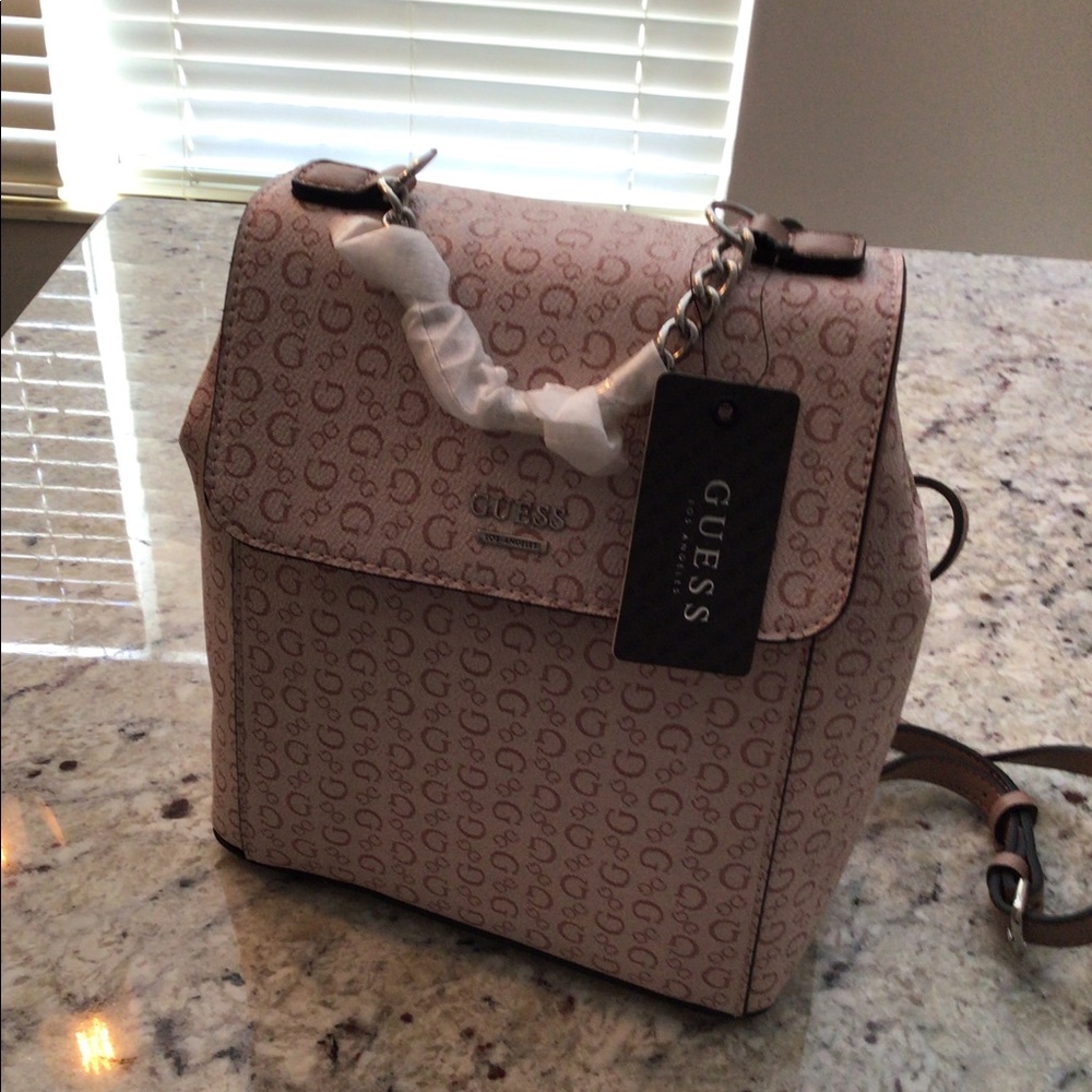Pink Guess backpack